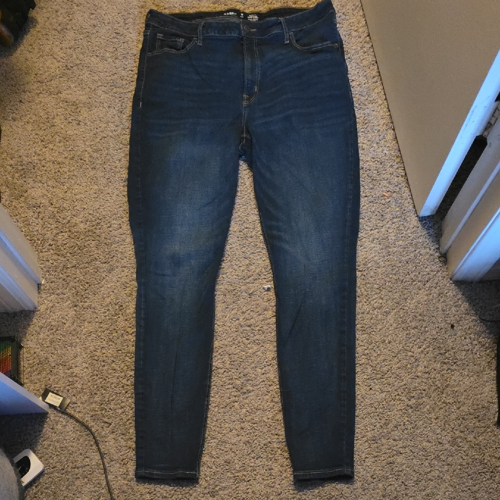 Old Navy Women's Dark Indigo Skinny Jeans Tall